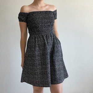 Sold Dress Forum Off Shoulders Smocked Floral Dress